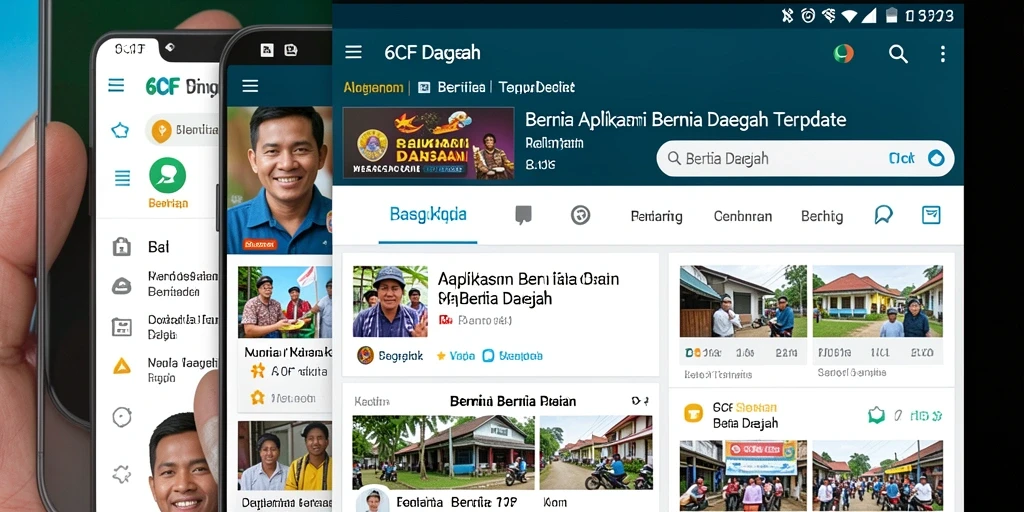 Antarmuka aplikasi 6CF yang informatif dan mudah digunakan.
