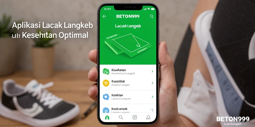 Tampilan antarmuka BETON999 dengan fitur Lacak Langkah yang intuitif.