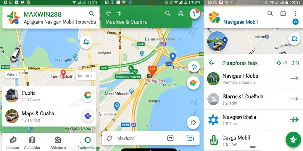 Tampilan antarmuka aplikasi MAXWIN288 dengan navigasi mobil yang mudah digunakan.