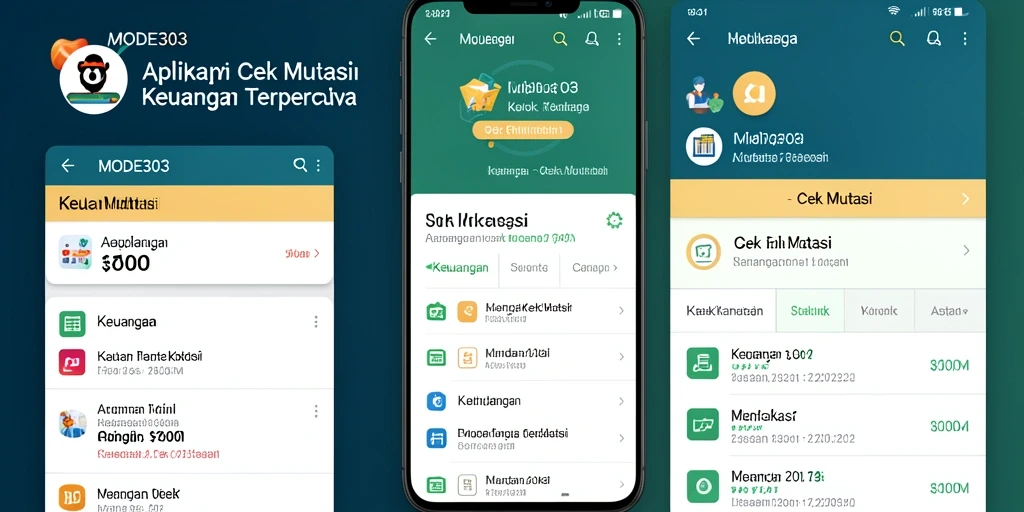 Antarmuka aplikasi Cek Mutasi MODE303 yang informatif dan mudah dipahami.