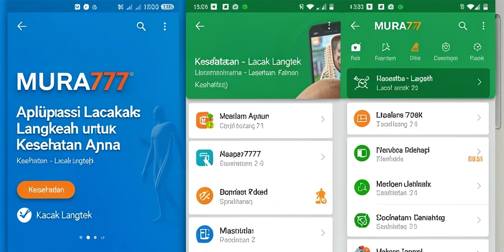 Tampilan antarmuka aplikasi MUARA777 yang sederhana dan informatif.