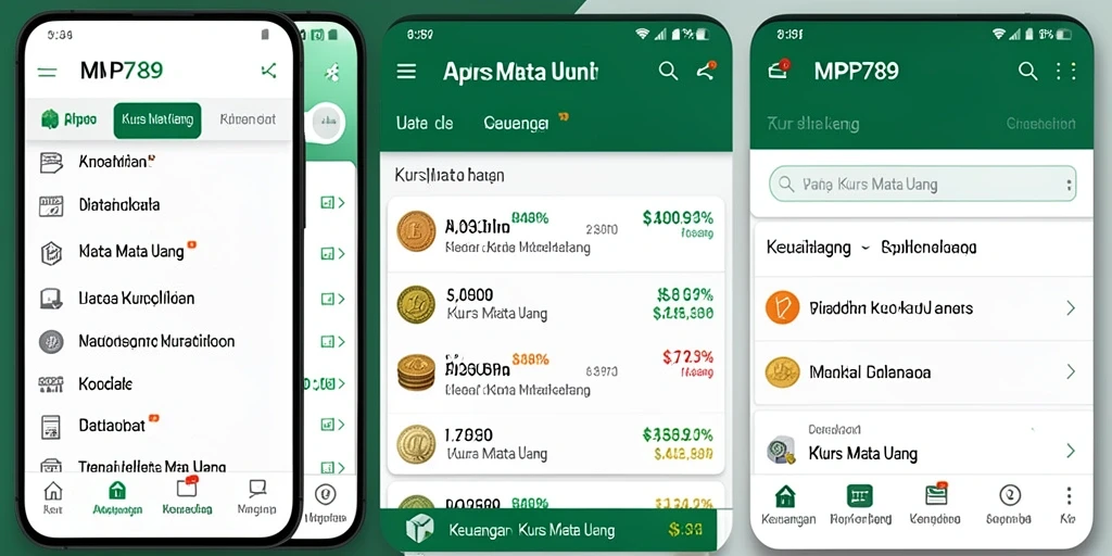 Antarmuka MVP789 yang intuitif dan informatif untuk Kurs Mata Uang.