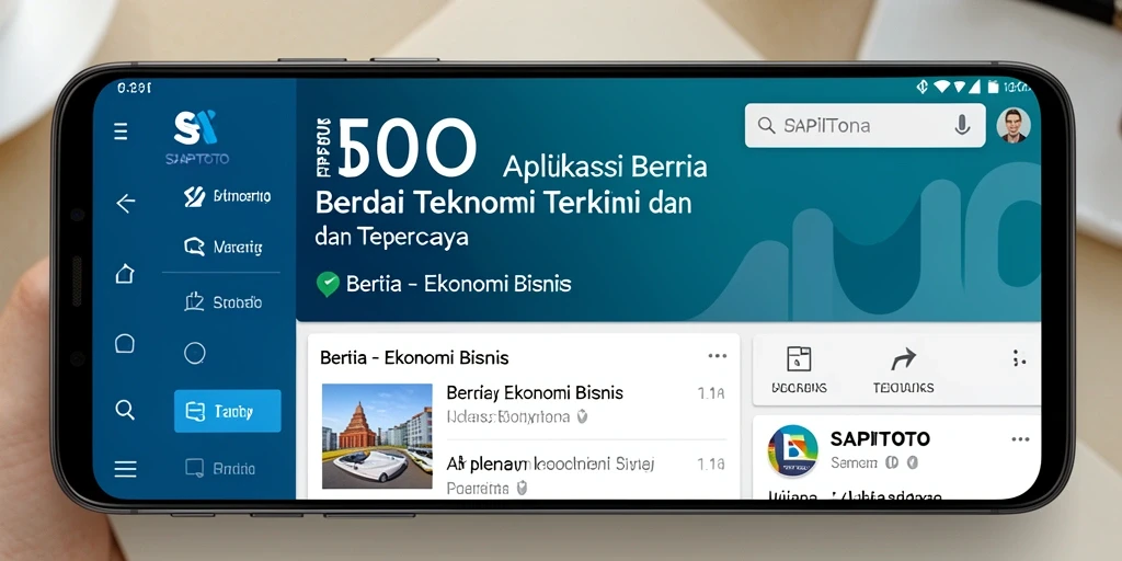 Tampilan antarmuka SAPITOTO yang modern dan informatif.