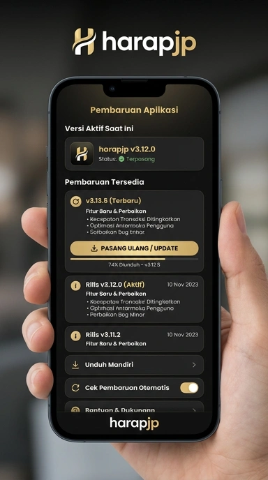 Riwayat Versi Harapjp untuk Pengguna Android